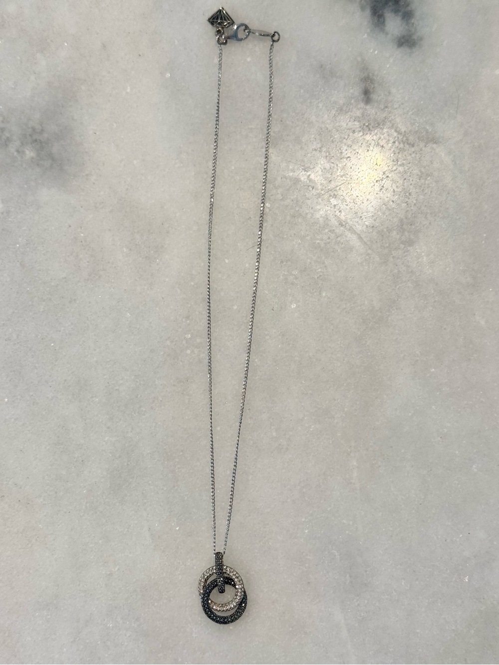 Judith Jack marcasite 16” knot pendant necklace